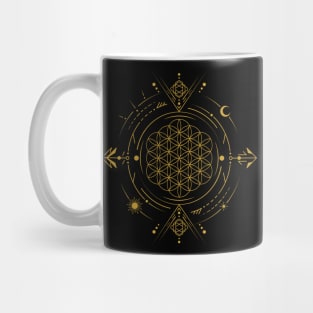 Flower Of Life | Sun and Moon Mug